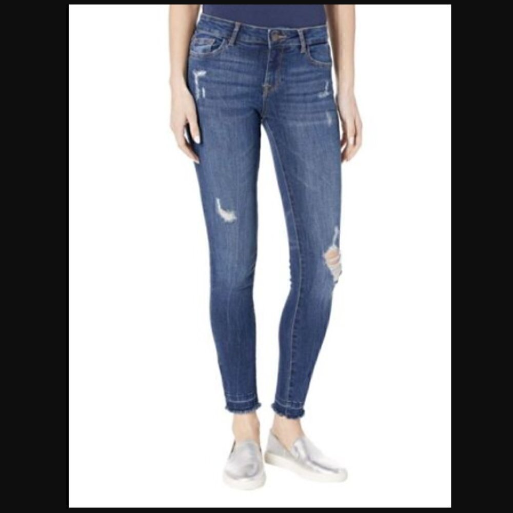 Dl1961 Florence Instasculpt Strive Distressed Jeans